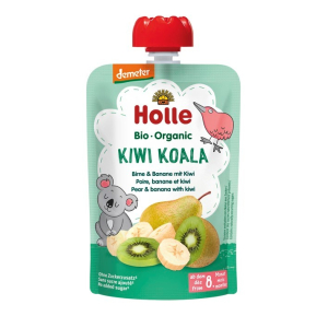 MUS KIWI KOALA (GRUSZKA – BANAN – KIWI) BEZ DODATKU CUKRÓW OD 8 MIESIĄCA DEMETER BIO 100 g – HOLLE