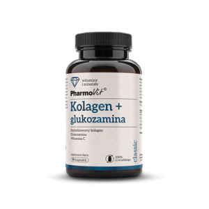 KOLAGEN + GLUKOZAMINA BEZGLUTENOWE 90 KAPSUŁEK – PHARMOVIT (CLASSIC)