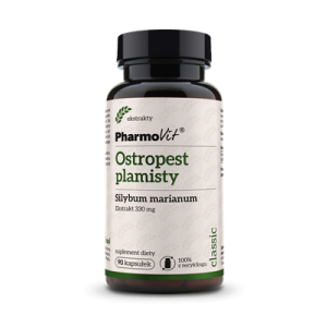 OSTROPEST PLAMISTY EKSTRAKT (330 mg) BEZGLUTENOWY 90 KAPSUŁEK – PHARMOVIT (CLASSIC)