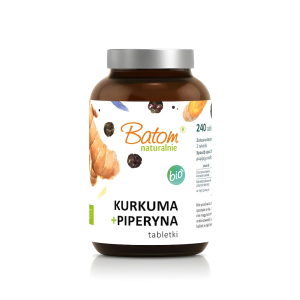 KURKUMA + PIPERYNA BIO 240 TABLETEK – BATOM