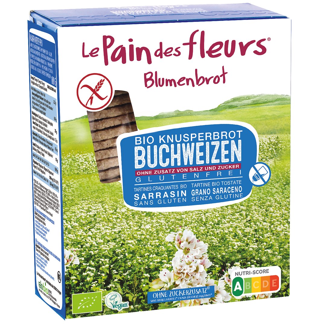 PIECZYWO CHRUPKIE PROTEINOWE GRYCZANE BEZ DODATKU SOLI I CUKRU BEZGLUTENOWE BIO 150 g - LE PAIN DES FLEURS - obrazek 2