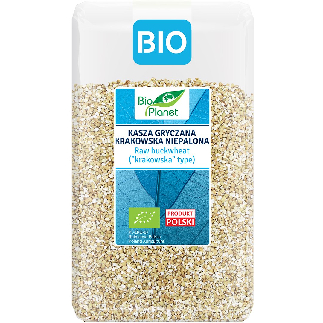 KASZA GRYCZANA KRAKOWSKA NIEPALONA BIO 1 kg - BIO PLANET - obrazek 2