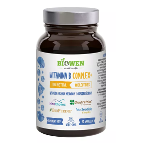 WITAMINA B COMPLEX+ BEZGLUTENOWA 90 KAPSUŁEK – BIOWEN