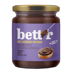 KREM ORZECHOWO – KAKAOWY BEZ DODATKU CUKRÓW BIO 250 g – BETT’R