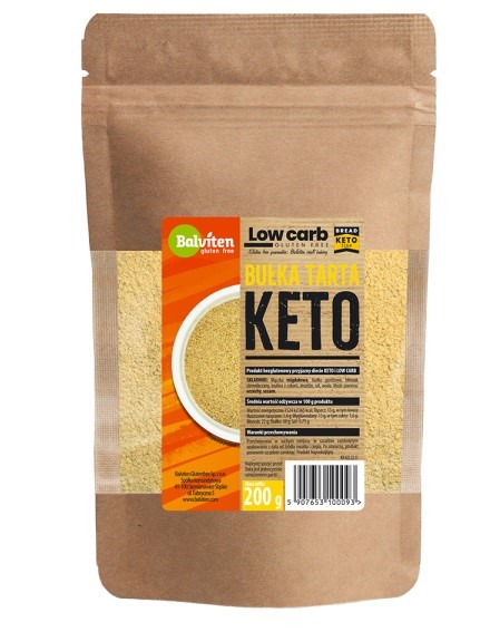 BUŁKA TARTA KETO BEZGLUTENOWA 200 g - BALVITEN - obrazek 2
