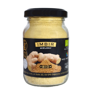 IMBIR MIELONY BEZGLUTENOWY BIO 60 g – PIĘĆ PRZEMIAN