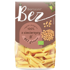 MAKARON PROTEINOWY (Z CIECIERZYCY) PENNE BEZGLUTENOWY BIO 250 g – BARTOLINI