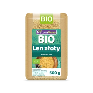 LEN ZŁOTY (SIEMIĘ LNIANE) BIO 500 g – NATURAVENA