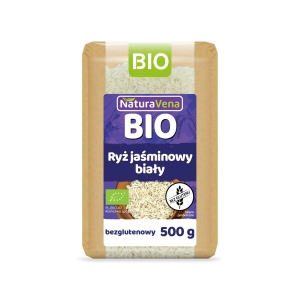 RYŻ JAŚMINOWY BIAŁY BEZGLUTENOWY BIO 500 g – NATURAVENA