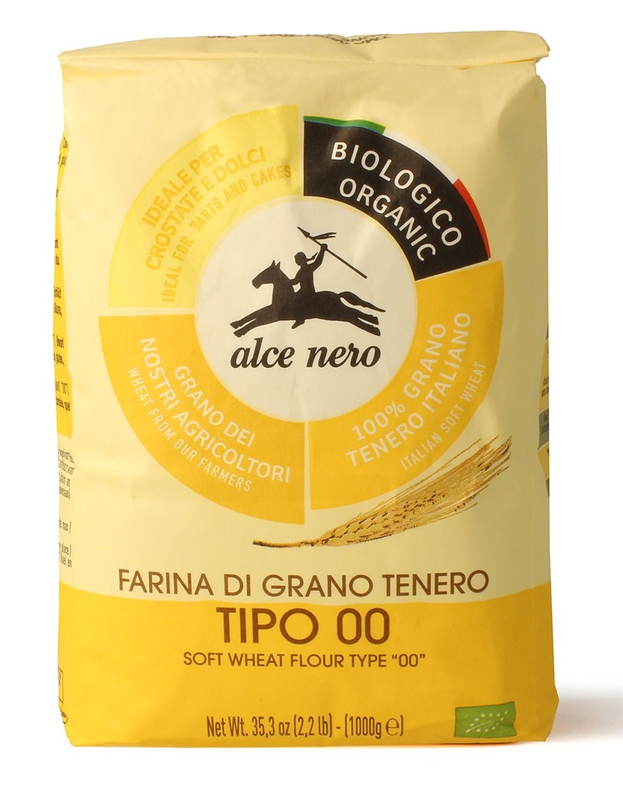 MĄKA PSZENNA TYP 00 DO SŁODKICH WYPIEKÓW BIO 1 kg - ALCE NERO - obrazek 2