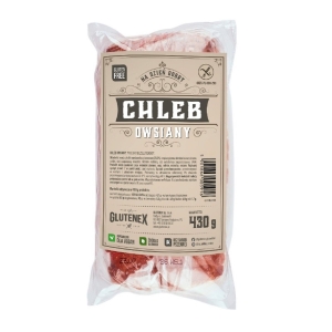 CHLEB OWSIANY KROJONY BEZGLUTENOWY 430 g – GLUTENEX
