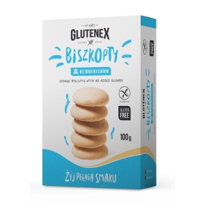 BISZKOPTY BEZ DODATKU CUKRÓW BEZGLUTENOWE 100 g – GLUTENEX
