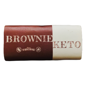 BATON BROWNIE BEZ DODATKU CUKRÓW BEZGLUTENOWY KETO 50 g – WARSZAWSKI