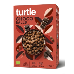 KULKI ZBOŻOWE CZEKOLADOWE BIO 300 g – TURTLE