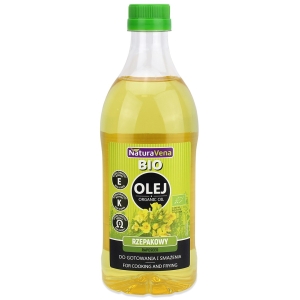 OLEJ RZEPAKOWY DO GOTOWANIA I SMAŻENIA OMEGA-3 BIO 1 L – NATURAVENA