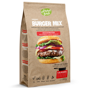 ZAMIENNIK MIĘSA MIELONEGO NA BURGERY BEZGLUTENOWY 200 g – CULTURED FOODS