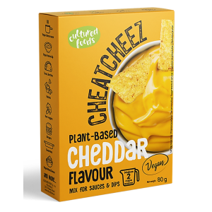 MIESZANKA NA WEGAŃSKI SOS LUB DIP O SMAKU SERA CHEDDAR BEZGLUTENOWY 72 g – CULTURED FOODS