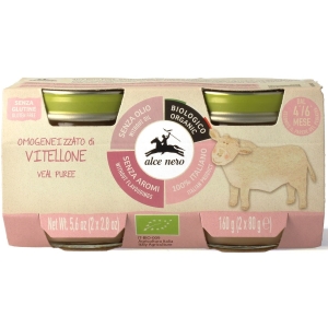 CIELĘCINA BEZGLUTENOWA OD 4 MIESIĄCA BIO (2 x 80 g) 160 g – ALCE NERO