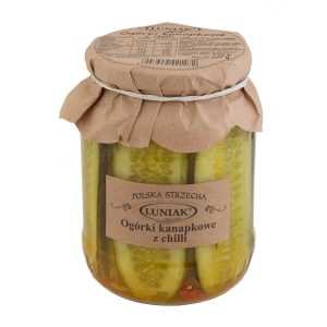 OGÓRKI KANAPKOWE Z CHILI 710 g (380 g) – LUNIAK