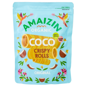 RURKI WAFLOWE KOKOSOWE BEZGLUTENOWE BIO 140 g – AMAIZIN