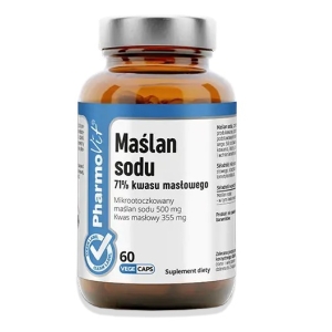 MAŚLAN SODU (500 mg) BEZGLUTENOWY 60 KAPSUŁEK – PHARMOVIT (CLEAN LABEL)