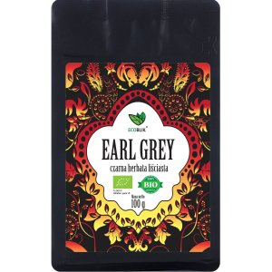 HERBATA CZARNA LIŚCIASTA EARL GREY BIO 100 g – ECOBLIK