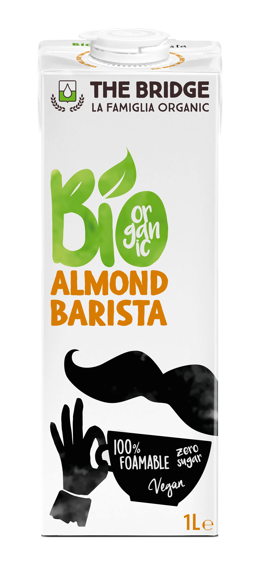 NAPÓJ MIGDAŁOWY BARISTA BEZ DODATKU CUKRÓW BEZGLUTENOWY BIO 1 L - THE BRIDGE - obrazek 2