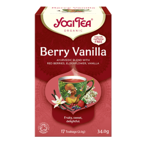 HERBATKA CZERWONE OWOCE – WANILIA (BERRY VANILLA) BIO (17 x 2 g) 34 g – YOGI TEA
