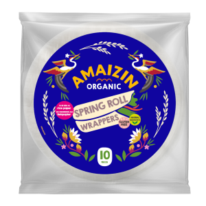 PAPIER NA SPRING ROLLSY I SAJGONKI BEZGLUTENOWY BIO (10 szt.) 100 g – AMAIZIN