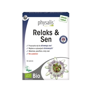 TABLETKI NA RELAKS I SEN BIO 45 szt. – PHYSALIS