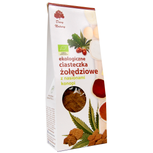 CIASTKA ŻOŁĘDZIOWE Z NASIONAMI KONOPI BIO 100 g – DARY NATURY
