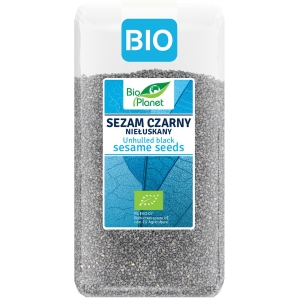 SEZAM CZARNY NIEŁUSKANY BIO 400 g – BIO PLANET