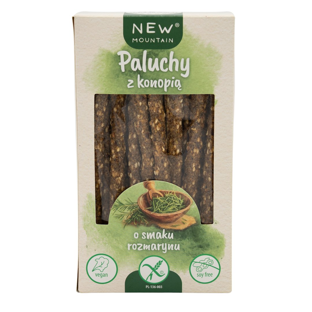PALUCHY MOCY KONOPNE Z ROZMARYNEM BEZGLUTENOWE 200 g - NEW MOUNTAIN - obrazek 2