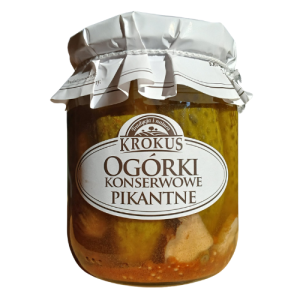 OGÓRKI KONSERWOWE PIKANTNE 500 g (250 g) – KROKUS