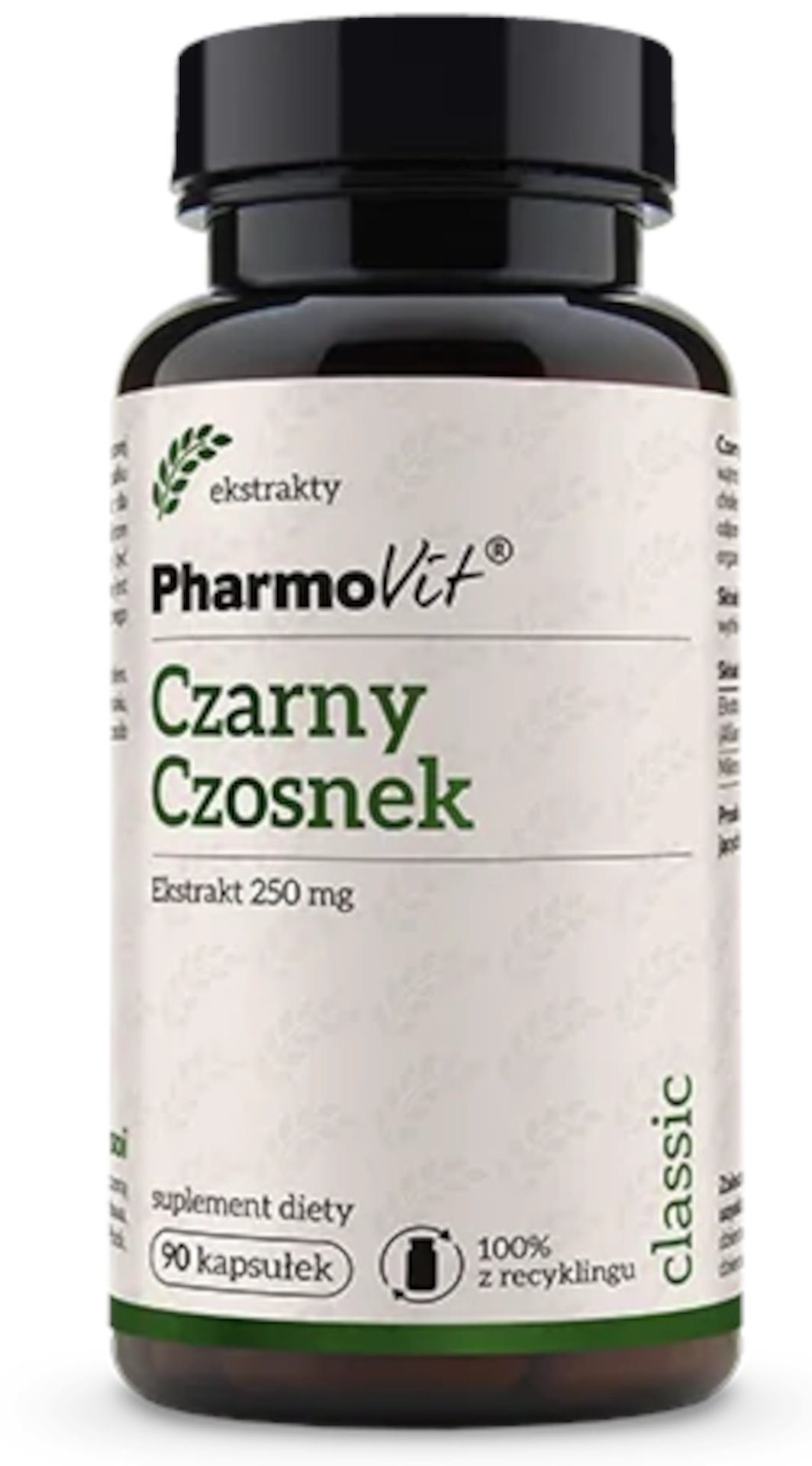 CZARNY CZOSNEK EKSTRAKT (250 mg) BEZGLUTENOWY 90 KAPSUŁEK - PHARMOVIT (CLASSIC) - obrazek 2