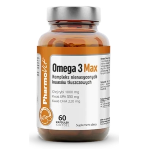 OMEGA-3 MAX BEZGLUTENOWE 60 KAPSUŁEK – PHARMOVIT (CLEAN LABEL)