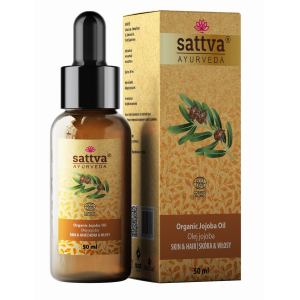 OLEJ DO CIAŁA I WŁOSÓW JOJOBA ECO 50 ml – SATTVA (AYURVEDA)