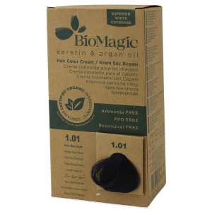 FARBA DO WŁOSÓW INTENSYWNA NIEBIESKA CZERŃ (1.01) 250 g – BIOMAGIC