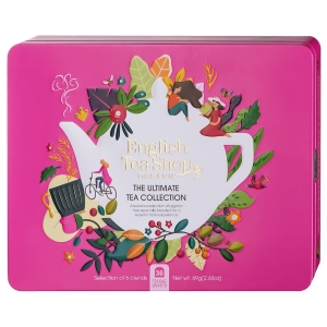 ZESTAW HERBAT I HERBATEK CODZIENNYCH BIO W PUSZCE (THE ULTIMATE – 6 SMAKÓW) (36 x 1,96 g) 70,5 g – ENGLISH TEA SHOP ORGANIC