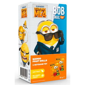 PRZEKĄSKA EAT & PLAY MANGO Z BRELOKIEM BEZGLUTENOWA 20 g – BOB SNAIL
