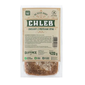 CHLEB OWSIANY Z PESTKAMI DYNI BEZGLUTENOWY 420 g – GLUTENEX