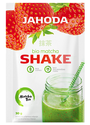 SHAKE Z MATCHĄ I TRUSKAWKĄ BEZGLUTENOWY BIO 30 g - AMYLON - obrazek 2