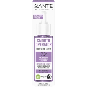 SERUM DO TWARZY WYGŁADZAJĄCE Z EFEKTEM RETINOLU 7,3 % – VIGNA ACONITIFOLIA, PARAKRES I GLICERYNA ECO 30 ml – SANTE