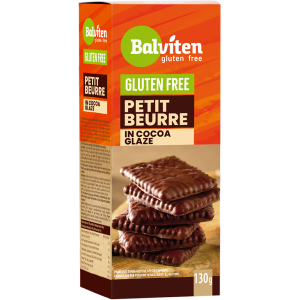 HERBATNIKI MAŚLANE PETIT BEURRE W POLEWIE KAKAOWEJ BEZGLUTENOWE 130 g – BALVITEN