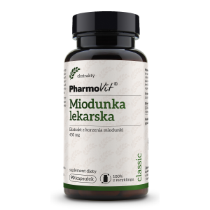 MIODUNKA LEKARSKA EKSTRAKT (450 mg) BEZGLUTENOWY 90 KAPSUŁEK – PHARMOVIT (CLASSIC)