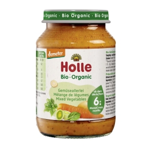 PRZECIER WARZYWNY BEZ DODATKU CUKRÓW BEZGLUTENOWY OD 6 MIESIĄCA DEMETER BIO 190 g (SŁOIK) – HOLLE