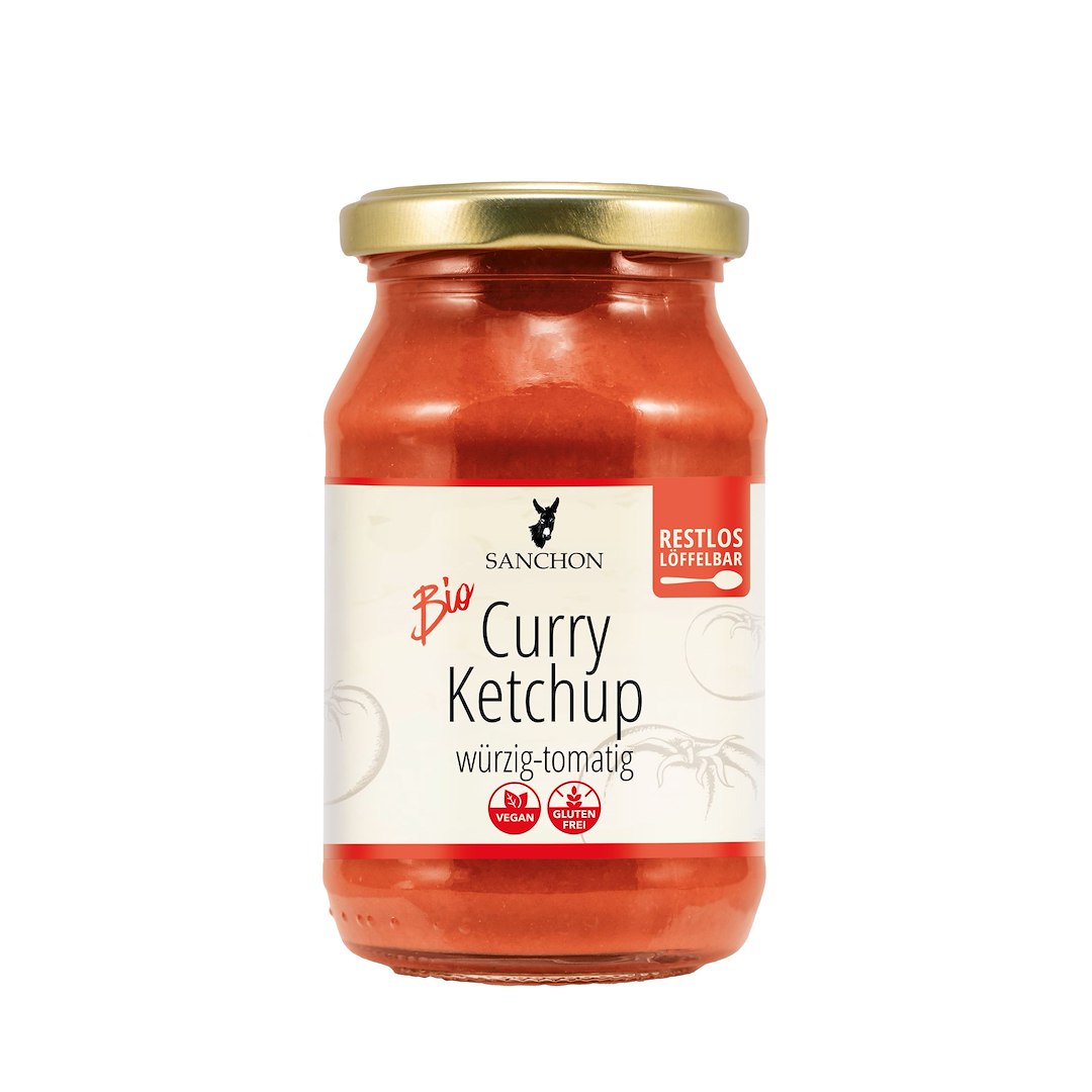 KETCHUP CURRY BEZGLUTENOWY BIO 250 ml - SANCHON - obrazek 2