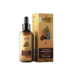 OLEJEK DO CIAŁA KAWA I POMARAŃCZA ZŁUSZCZANIE I NAWILŻANIE ECO 100 ml – SATTVA (AYURVEDA)