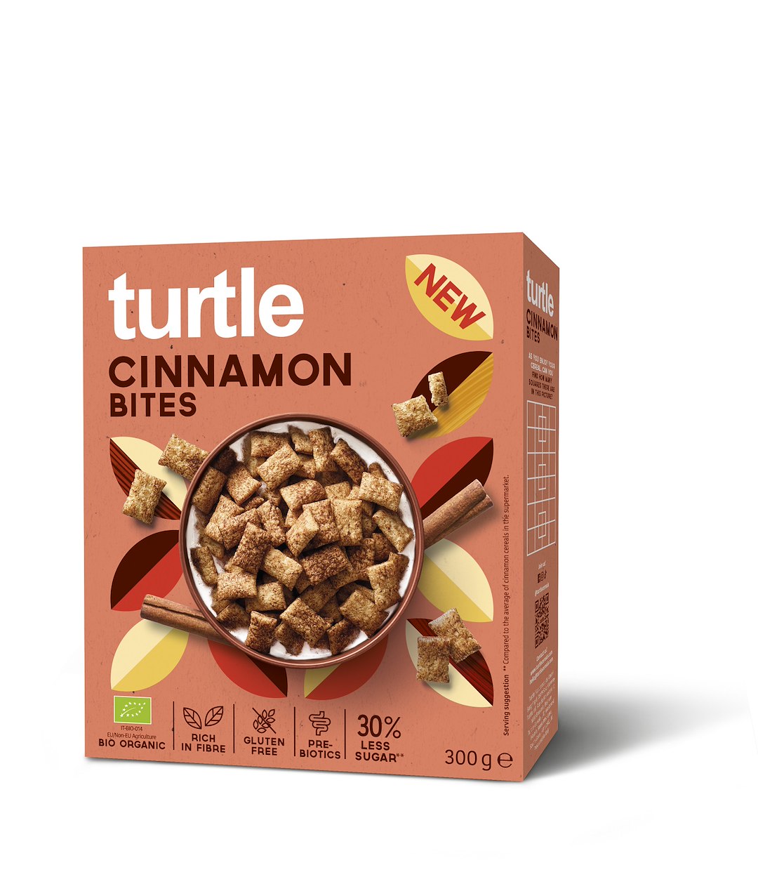 PODUSZKI ZBOŻOWE CYNAMONOWE BEZGLUTENOWE BIO 300 g - TURTLE - obrazek 2