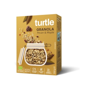 GRANOLA ORZECHY PEKAN – SYROP KLONOWY BEZGLUTENOWA BIO 350 g – TURTLE
